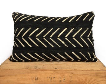 Black Mud Cloth Pillows