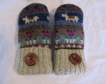 Recycled Sweater Mittens