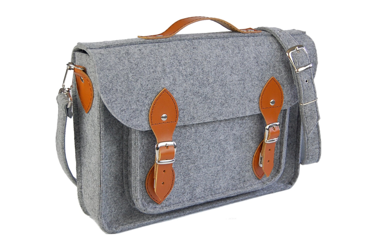 Felt Laptop 17 inch bag with pocket satchel Macbook Pro 17 | Etsy