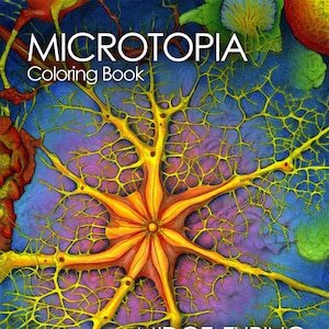 Microtopia - Coloring Book - 50 Amazing Images! - Grayscale - Adult Coloring Books - Coloring Pages