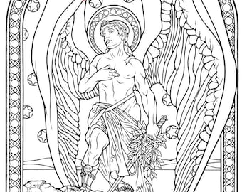 Angel Coloring Pages - Angelic Art - Angel Coloring - Christian Coloring Page
