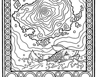 Fantasy Coloring Pages - Digital Download - Coloring Page - Colouring Pages