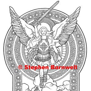 Angel Coloring Pages - Angelic Art - Angel Coloring - Christian Coloring Page
