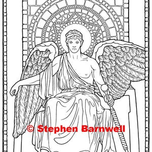 Angel Coloring Pages - Angelic Art - Angel Coloring - Christian Coloring Page