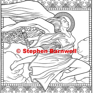 Angel Coloring Pages - Angelic Art - Angel Coloring - Christian Coloring Page