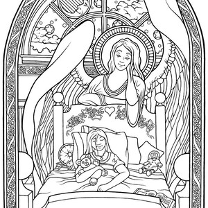 Angel Coloring Pages - Angelic Art - Angel Coloring - Christian Coloring Page