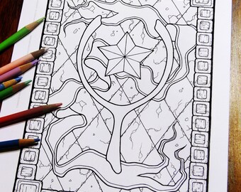 Fantasy Coloring Pages - Digital Download - Coloring Page - Colouring Pages