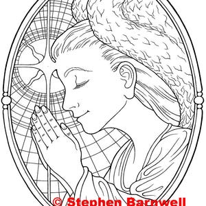 Angel Coloring Pages - Angelic Art - Angel Coloring - Christian Coloring Page