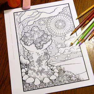 Fantasy Coloring Pages - Digital Download - Coloring Page - Colouring Pages