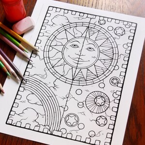 Fantasy Coloring Pages - Digital Download - Coloring Page - Colouring Pages