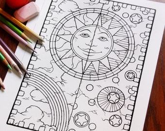 Kolorowanki Fantasy - Pobieranie cyfrowe - Kolorowanka - Kolorowanki