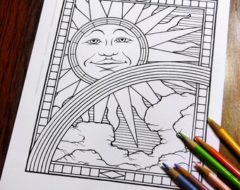 Fantasy Coloring Pages - Digital Download - Coloring Page - Colouring Pages