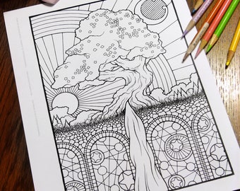 Fantasy Coloring Pages - Digital Download - Coloring Page - Colouring Pages