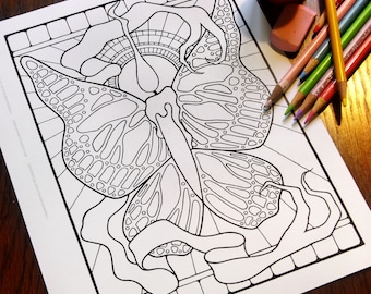 Fantasy Coloring Pages - Digital Download - Coloring Page - Colouring Pages