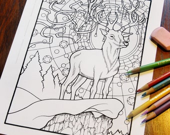 Fantasy Coloring Pages - Digital Download - Coloring Page - Colouring Pages
