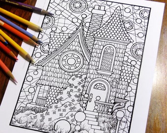 Fantasy Coloring Pages - Digital Download - Coloring Page - Colouring Pages