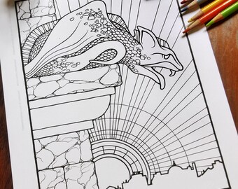 Kolorowanki Fantasy - Pobieranie cyfrowe - Kolorowanka - Kolorowanki