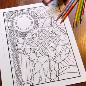 Fantasy Coloring Pages - Digital Download - Celtic - Coloring Page - Colouring Pages