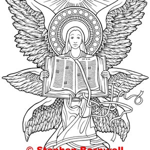 Angel Coloring Pages - Angelic Art - Angel Coloring - Christian Coloring Page