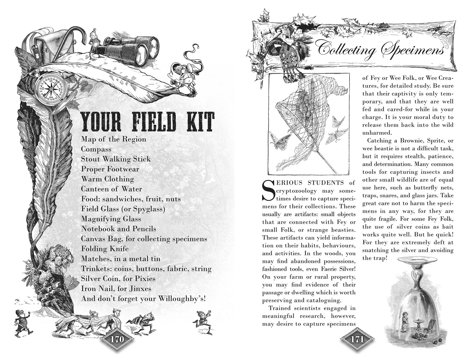 Field Guide Bestiary Steampunk Bestiary - Victorian Field Guide - Fairytale Art - Whimsy ...