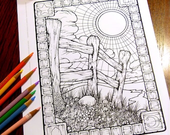 Kolorowanki Fantasy - Pobieranie cyfrowe - Kolorowanka - Kolorowanki