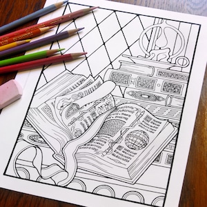Fantasy Coloring Pages - Digital Download - Coloring Page - Colouring Pages