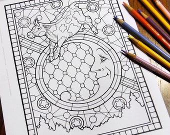 Fantasy Coloring Pages - Digital Download - Coloring Page - Colouring Pages