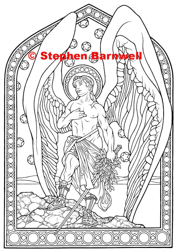 Archangel Coloring Pages For Adults