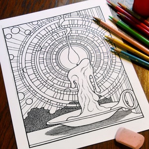 Fantasy Coloring Pages - Digital Download - Coloring Page - Colouring Pages