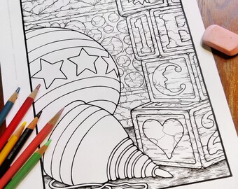 Fantasy Coloring Pages - Digital Download - Coloring Page - Colouring Pages