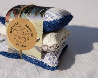 reusable sponges. washable reusable sponge. Kitchen sponge, Pack of 3 sponges