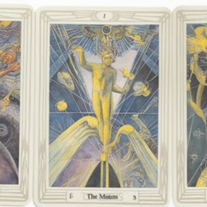 3 Karten Thoth Tarot Legung - Vergangenheit, Gegenwart und Zukunft