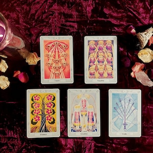 5 Karten Thoth Tarot Legung
