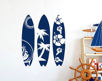 Surfboard Wall Decal Etsy