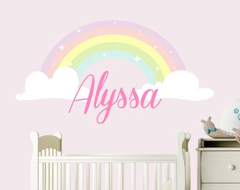 Butterfly Rainbow Wall Decal 27in Tall Rainbow Size 48in Wide Rainbow Wall Mural Fabric Wall Decal Not Vinyl Like Most Rainbow Wall Decals for Girls Bedroom 20 Butterflies and 27 Dots.