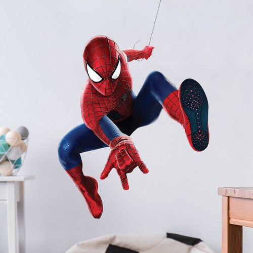 Superhero Wall Decal Nursery Spiderman Boys Sticker Avenger Etsy