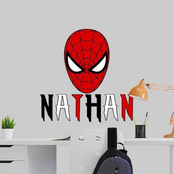 Spiderman Wall Decal Etsy