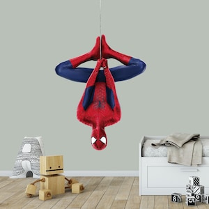 Superhero Wall Decal Nursery - Spiderman Boys Sticker - Decor Game Room - Toy Box Decals - Boy Bedroom Decoration - Playroom Decals