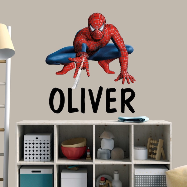 Spiderman name wall decal Etsy België
