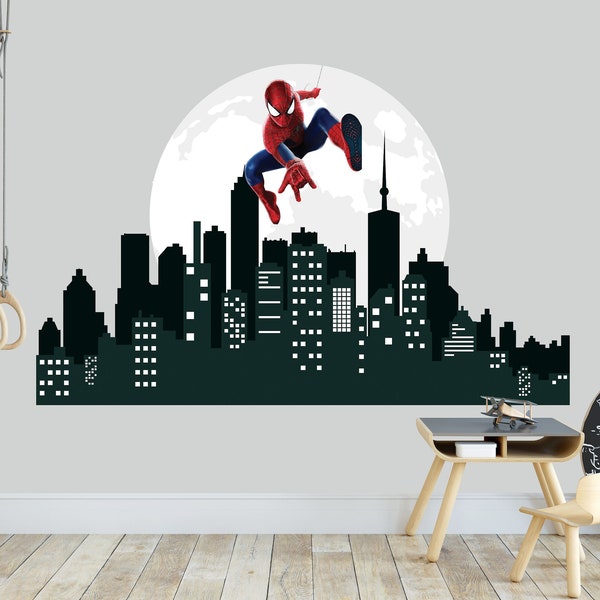 Large Miles Spiderman Decal Etsy