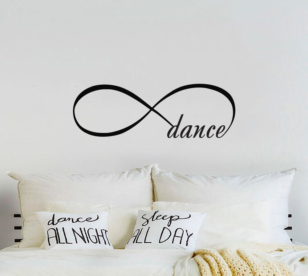 Wall Decals Infinity Symbol Bedroom Vinyl Decal Bedroom Home Etsy