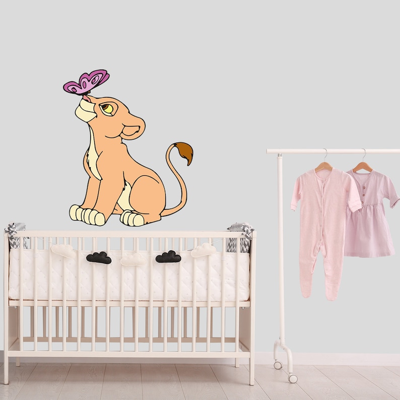 Lion King Wall Decal Art Nursery Baby Room. Color Lion With Etsy