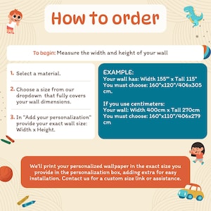 a poster with instructions on how to order