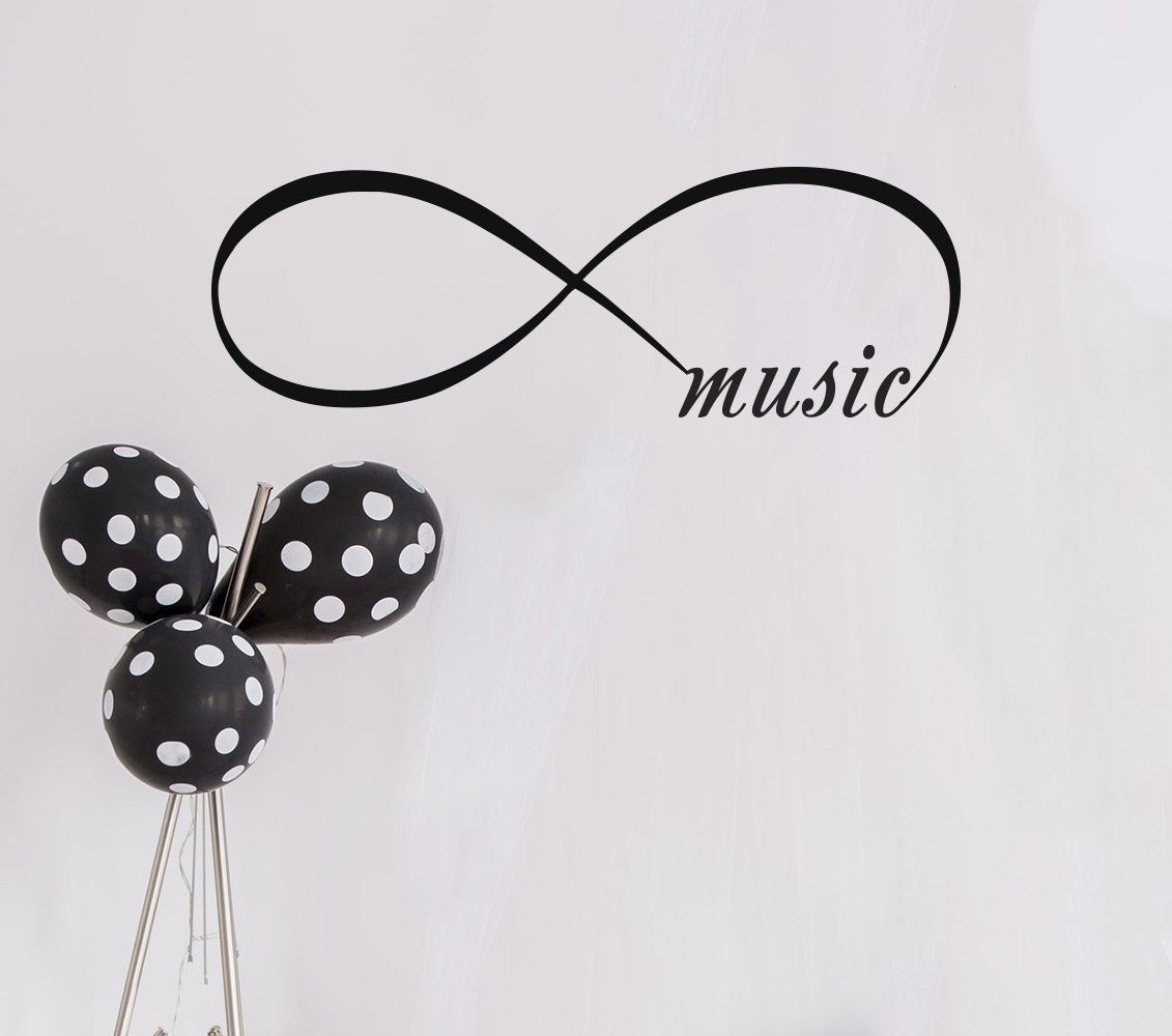 Wall Decals Infinity Symbol Bedroom Vinyl Decal Home Decor Etsy