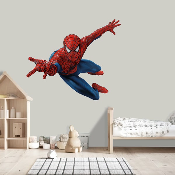 Giant Spiderman Wall Decal Etsy