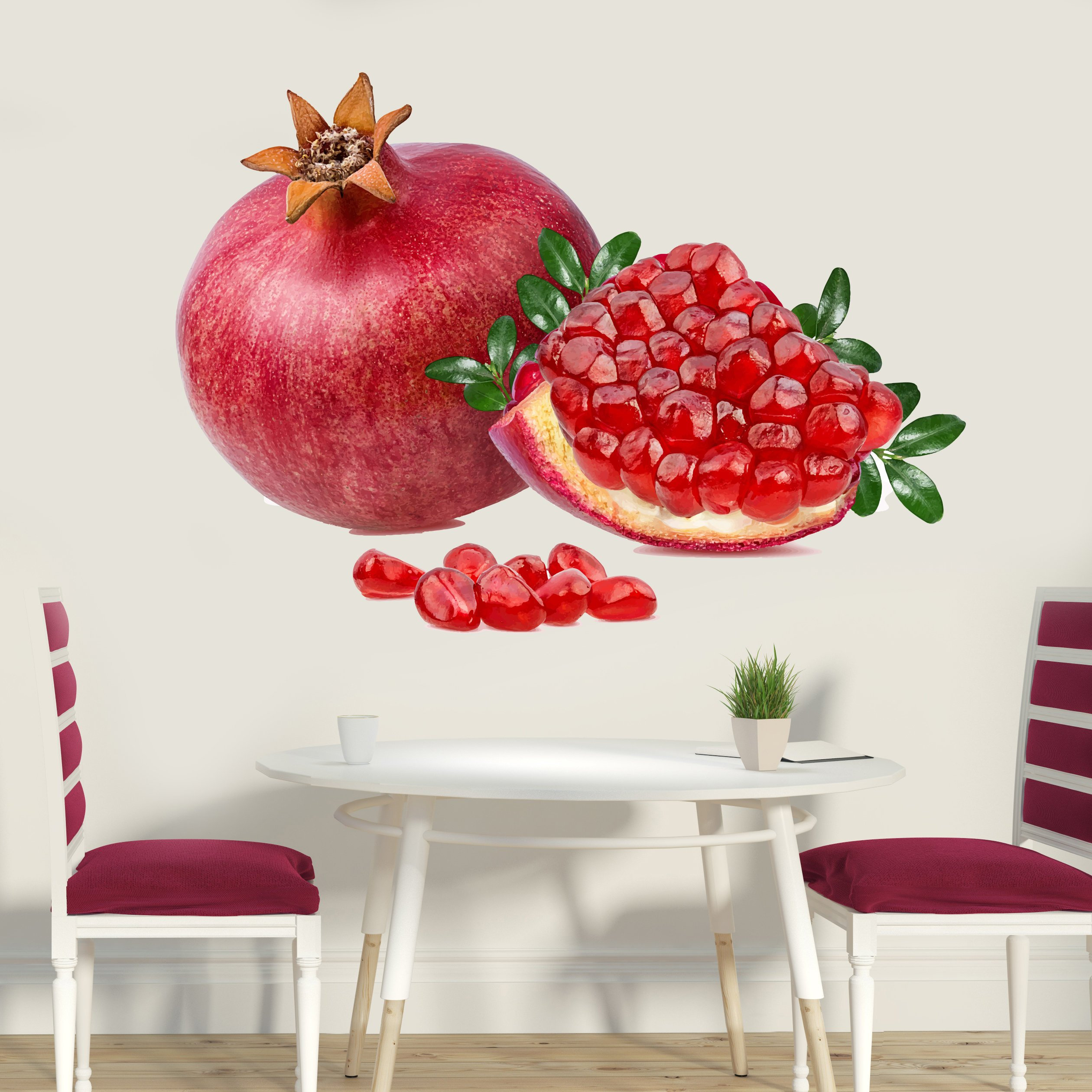 Pomegranate Decals Fruit Wall Decal Fruit Wall Art Etsy