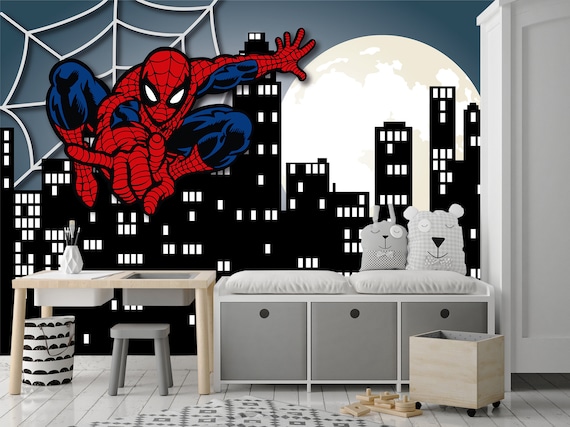 Spiderman and His Amazing Friends Wall Decals Stickers Peel and Stick  Cartoon Wall Decals for Boys Room Removable Wall Art Mural Decor for Baby  Girls