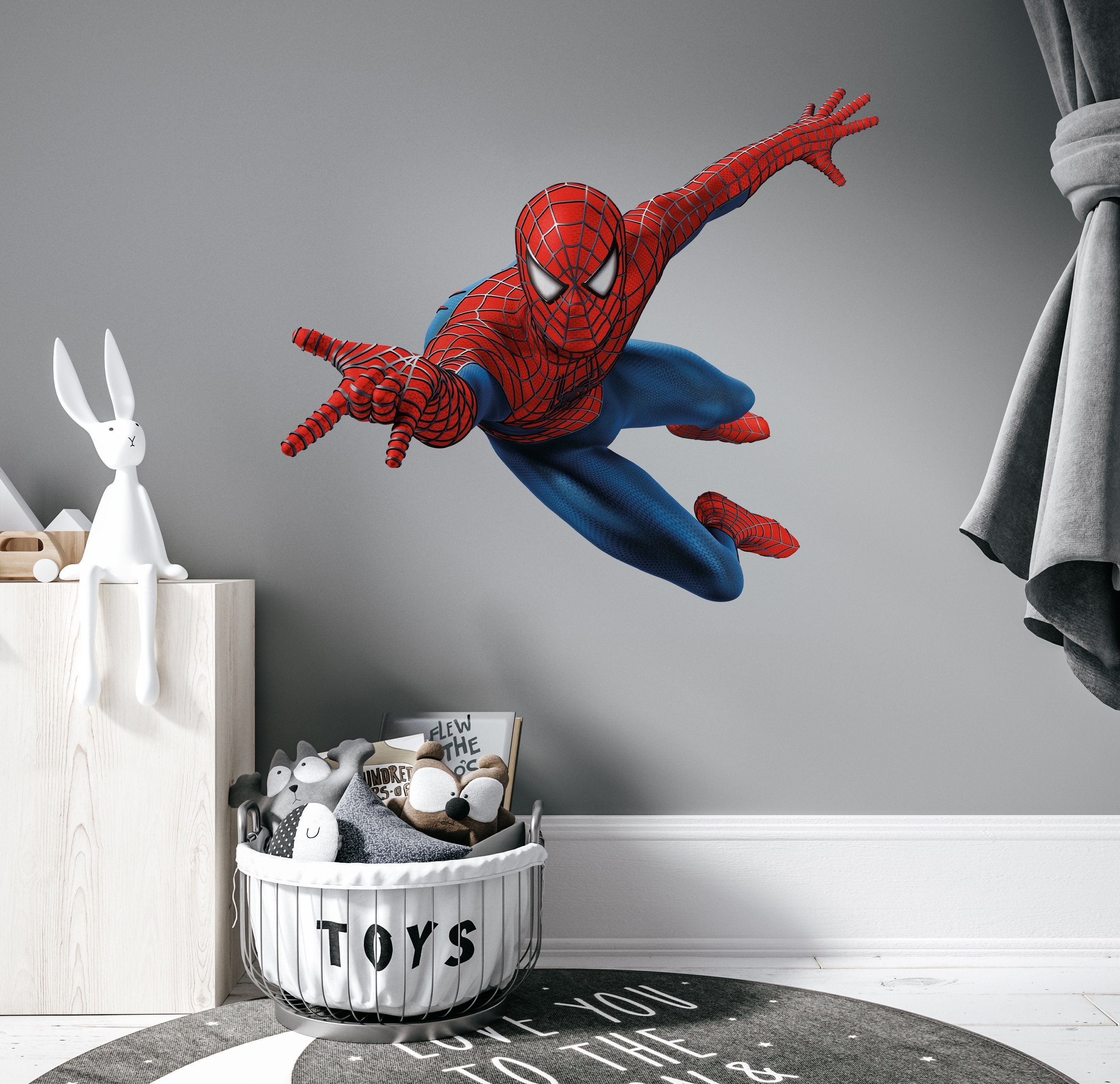 YISKY Mural Spiderman Sticker, Spiderman Stickers Décorations