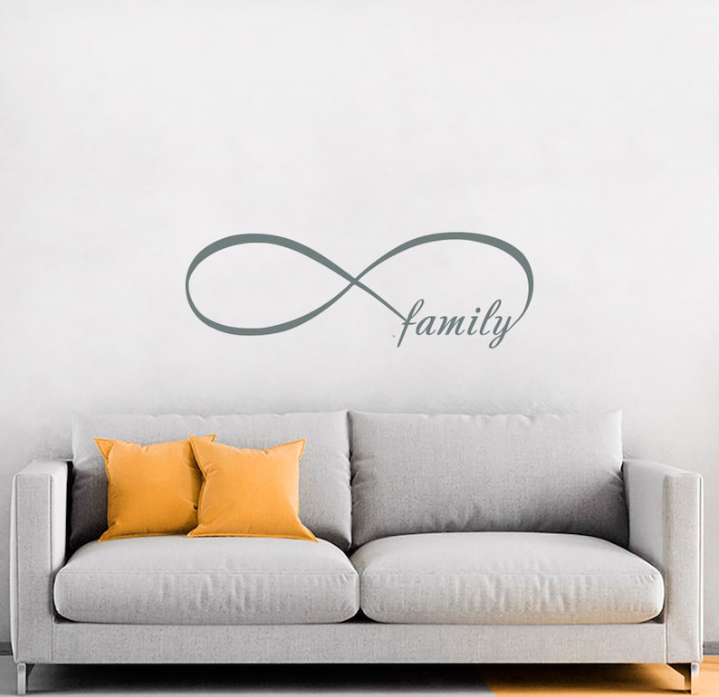 FAMILLE LOVE COEUR Citation Autocollant Mural Art Home decal WallArt famille Gym