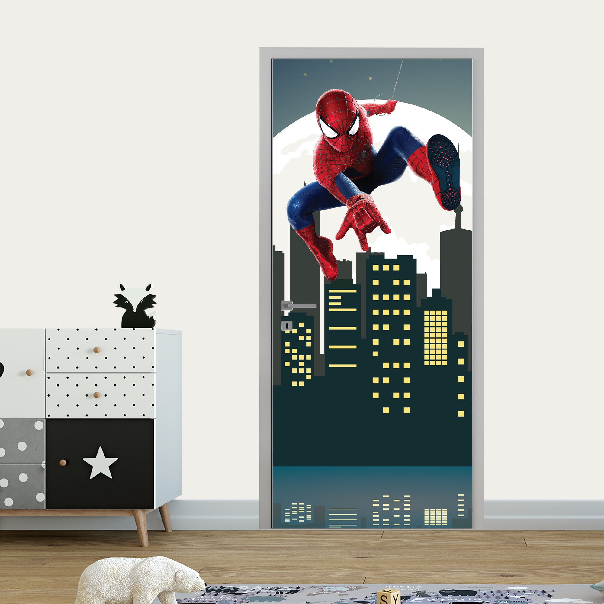 Pegatinas para puertas spiderman